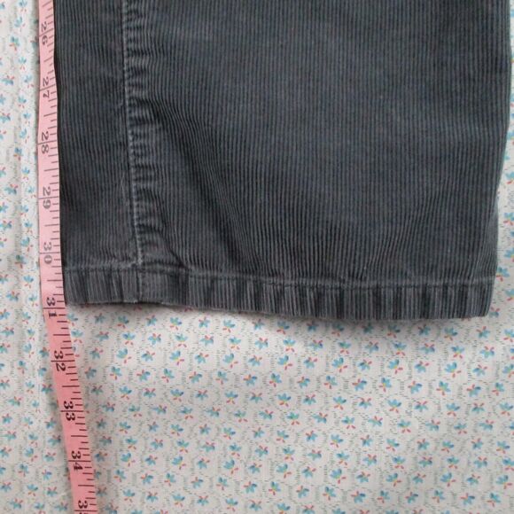 36x32 Distressed Converse One Star Men's Greenwich Straight Grey Corduroy Jeans - Picture 7 of 10